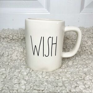 Rae Dunn Wish White & Black Mug